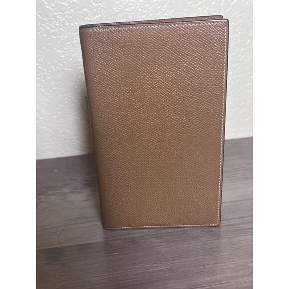 Hermès Leather Notebook Cover – Camel Color – Very Good Condition - Picture 1 of 4